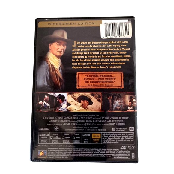 Vntg 1960 John Wayne "North To Alaska" DVD Widescreen Edition Classic Western - Picture 2 of 5
